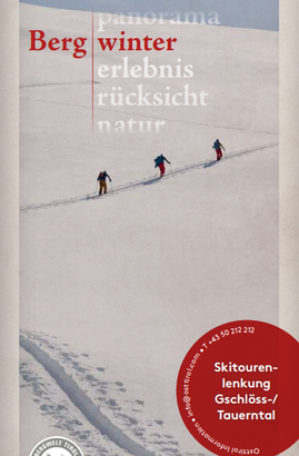 Folder Skitourenlenkung im Tauerntal 