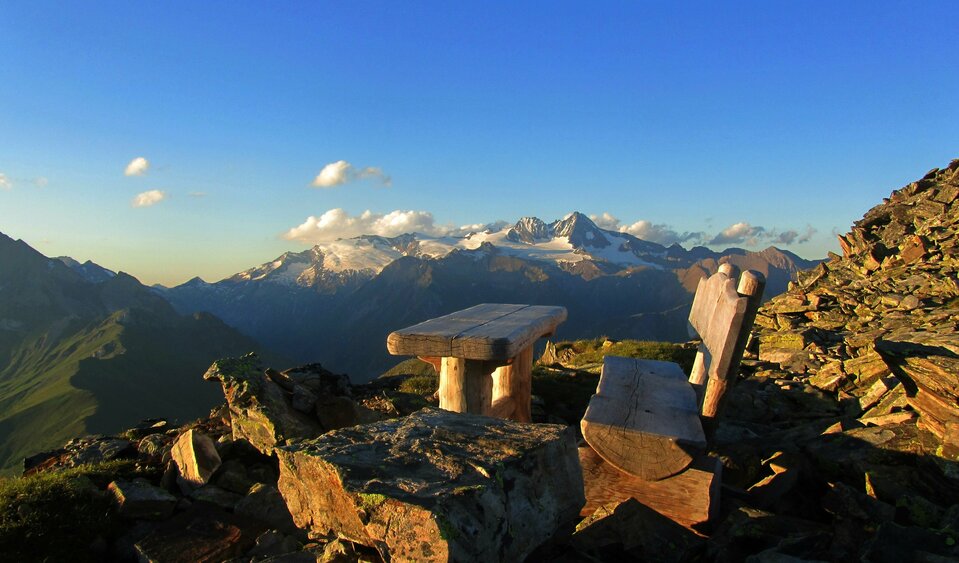 Sonnenuntergang am Rotenkogel vom "Bankl" aus