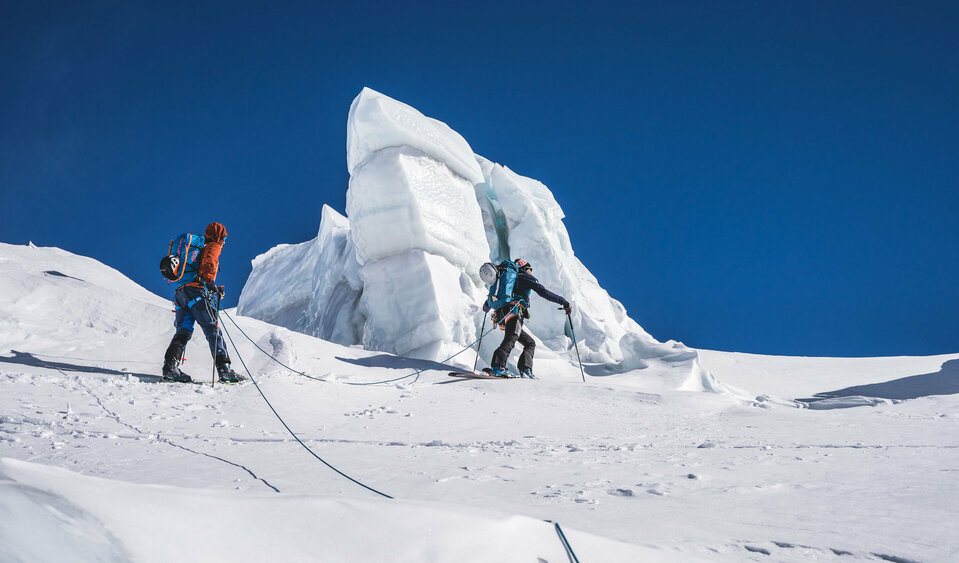 Aufstieg auf dem Maurerkees