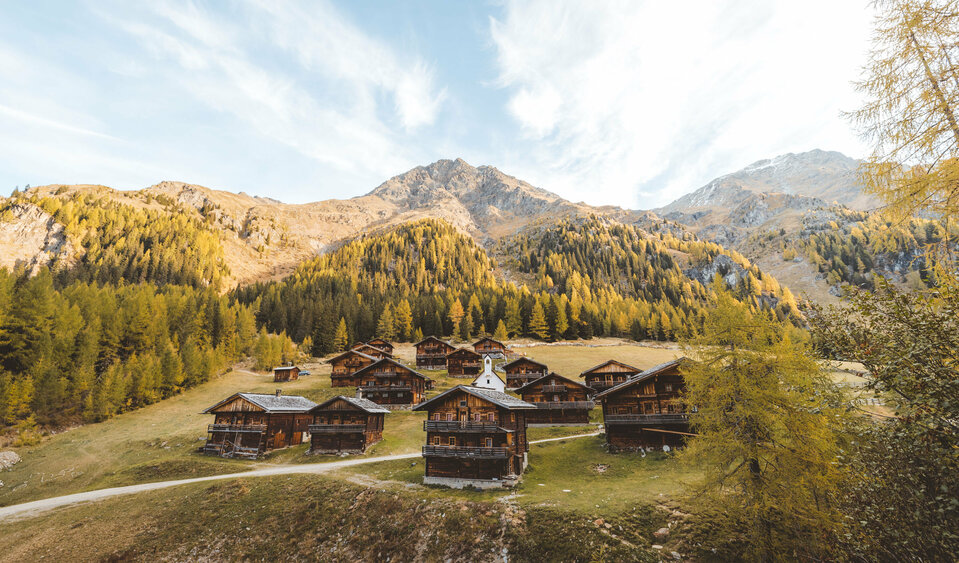 Die Oberstalleralm im Herbst