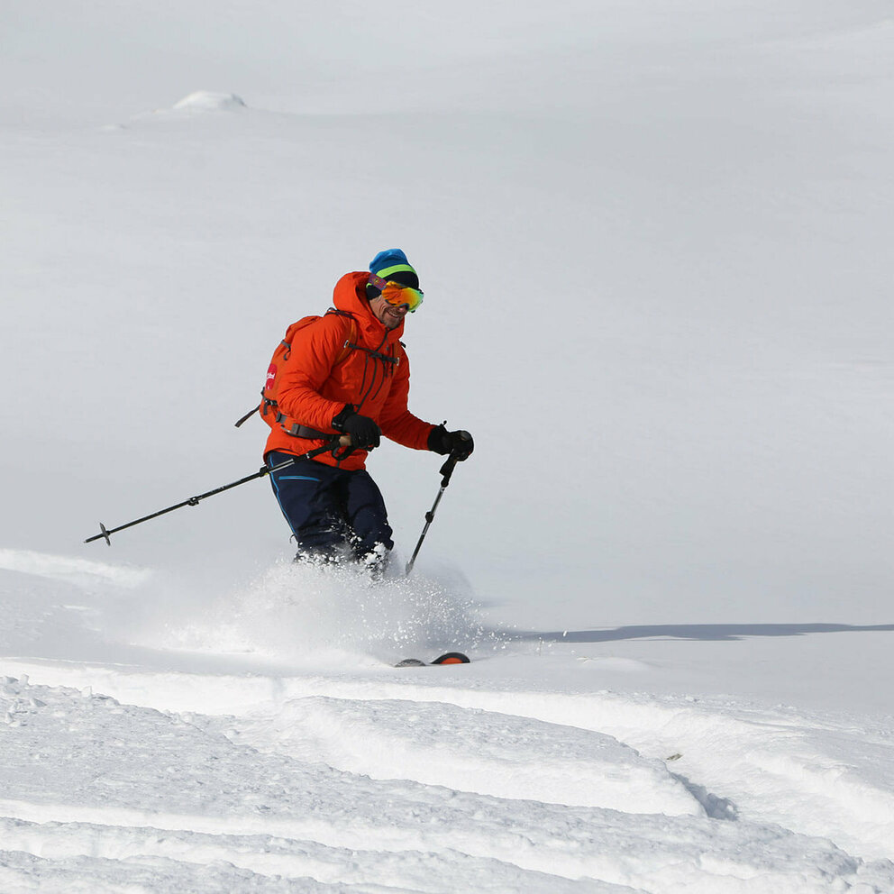 Steve House beim Freeriden in Osttirol