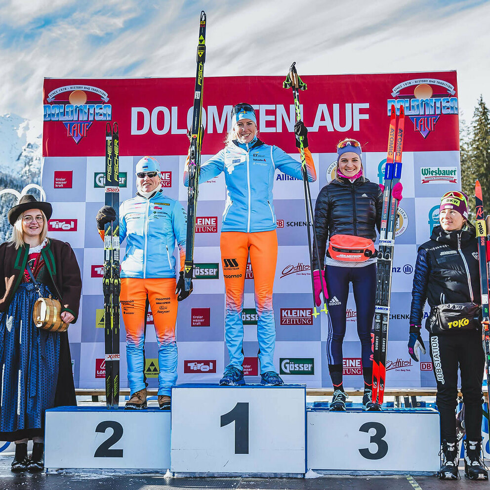 Siegerehrung Damen Dolomitenlauf 2019