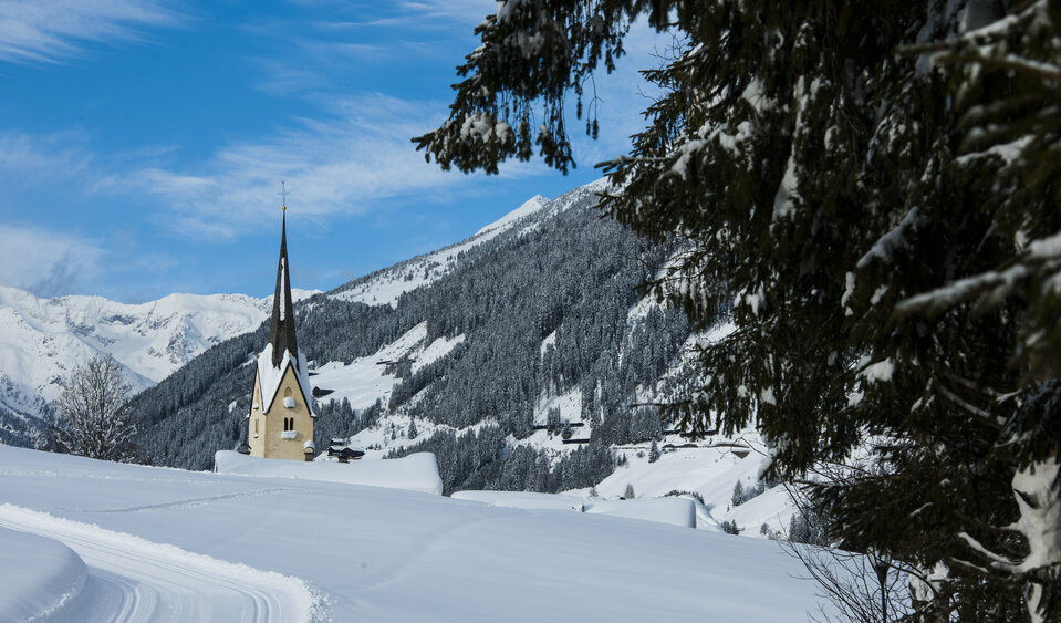 Schnee so weit das Auge reicht