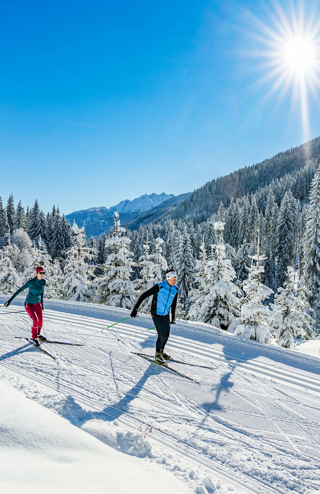 Langlaufen auf der Grenzlandloipe
