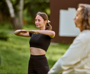 Qi Gong im Park von Aguntum